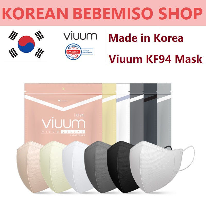 Made in Korea viuum Deluxe KF94 Mask (100pieces) – bebemiso