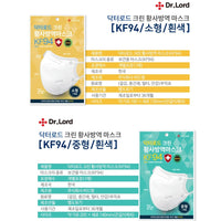 Made in Korea KF94 4ply 2D mask Dr.Lord Clean 100sheets(Individual packaging)(free shipping)