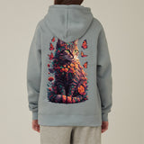 S-6XL Korean-made fabric Special napping flower cat (for men and women) Plus size hoodie