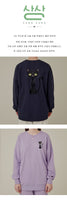 S-6XL Made in Korea Black Cat Cotton Sweatshirt for adults (universal for men and women)