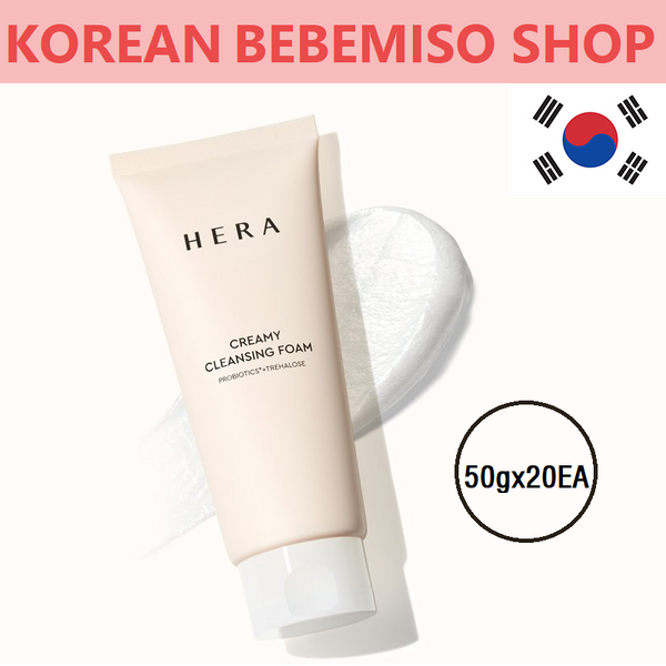 Made in Korea HERA NEW CREAMY soothing the skin CLEANSING FOAM Mini 1000ml(50g X 20EA)(free shipping)