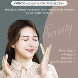 Made in Korea Chasco Snail&Hyaluonic Acid EYE Cream 40mlX6EA(free shipping)240ml