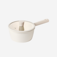 Made in Korea No Marketing No commercials Low-priced goods ceramic single-handle pot 18cm(With tempered glass lid)(free shipping)