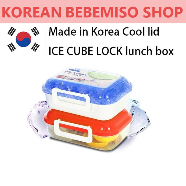 Made in Korea Cool lid ICE CUBE LOCK lunch box 1+1