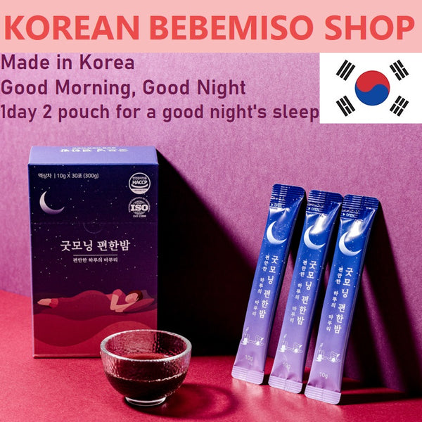(free shipping)Made in Korea sleeping drink Good morning good night that reduces the discomfort of menopausal women 10gx30Pouch