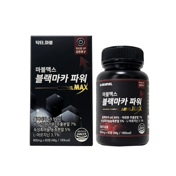 Made in Korea Dr.MARVEL MARVEL MAX BlackMaca Power 800ml x 60tablets(1+1)(free shipping)
