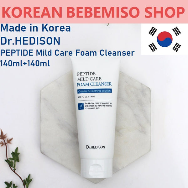 Made in Korea Dr.HEDISON PEPTIDE MILD CARE FOAM CLEANSER 140mlx3