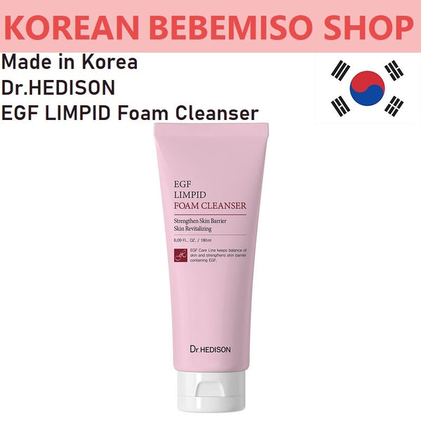 Made in Korea Dr.HEDISON EGF LIMPID Foam Cleanser (6.09 FL. OZ.)180ml+180ml(1+1)