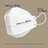 HEALMADE KF94 3D Face Mask XL Big Size Made in Korea 50pcs