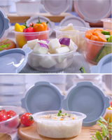 Made in Korea zero environmental hormones BPA FREE Food Storage Box Upub Steam One 3 minutes Cooking for Microwave 24SET(free shipping)