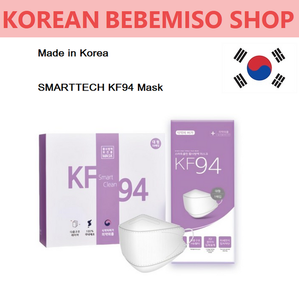 Made in Korea SMARTTECH KF94 White Mask L-Size 100pieces