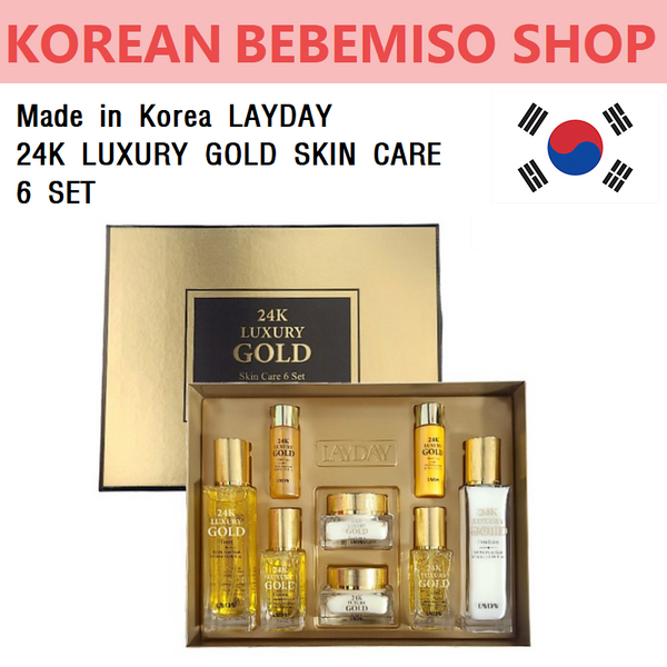 Made in Korea (genuine product)LAYDAY 24K LUXURY GOLD SKIN CARE 6 SET(free shipping)