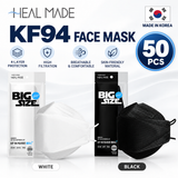 HEALMADE KF94 3D Face Mask XL Big Size Made in Korea 50pcs