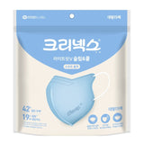 Made in Korea Kleenex Light Fit V Slim & Cool Soft Blue Mask(90pieces)(1Pack=15pieces)(free shipping)