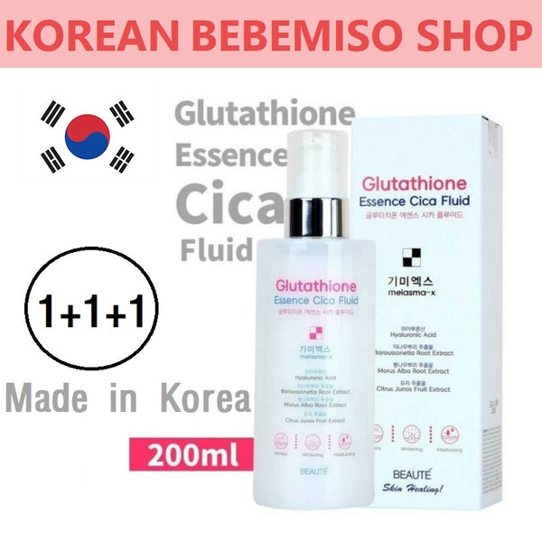 Made in Korea Glutathione Essence Cica Fluid melasma-x Skin soothing moisturizing essence that melts the freckles (1+1+1)(free shipping)