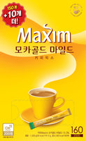 Made in Korea Large Capacity 12g*160cps Korea's No. 1 Brand Maxim Mocha Gold Mild Coffee Mix