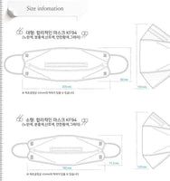 Made in Korea wearless colorful KF94 Mask 50sheets