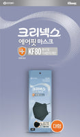 Made in Korea Kleenex 3-step air KF80 L-Size black Mask(30P)