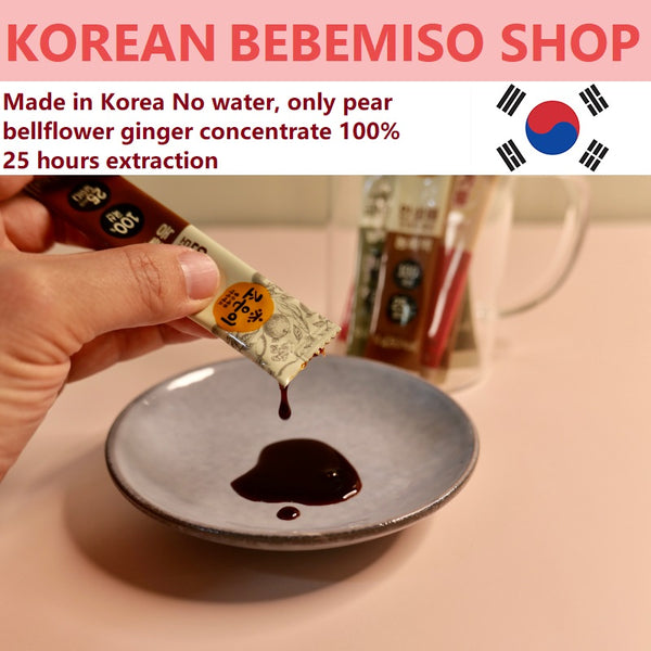 Made in Korea No water, Pear Bellflower Ginger Concentrate 100% (60 pouches)