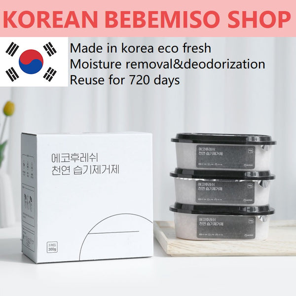 Made in korea eco fresh natural Moisture removal&deodorization Reuse for 720 days(300gx6)