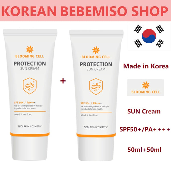 Made in Korea BLOOMING CELL PROTECTION SUN Cream SPF50+/PA++++ (50ml+50ml)