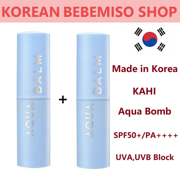 Made in Korea KAHI UV Aqua Bomb(9g) SPF50+/PA++++ UVA,UVB Block (1+1)18g