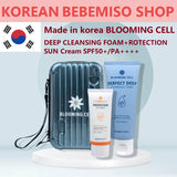 Made in Korea BLOOMING CELL DEEP CLEANSING FOAM + PROTECTION SUN Cream SPF50+/PA++++ SET