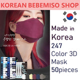 Made in Korea 247 Color 3D mask 50pieces