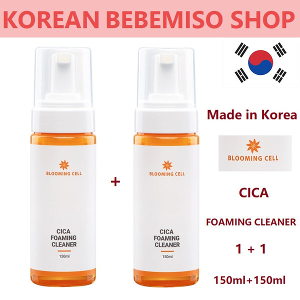 Made in Korea BLOOMING CELL CICA FOAMING Cleanser 1+1(150ml+150ml)