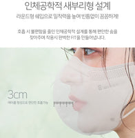 Made in Korea Light Sugar KF94 Mask Individual packaging (100pieces)