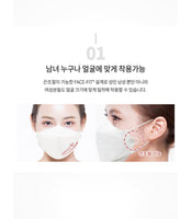 Made in Korea BLUNA KF94 White Black(S,L) Mask (50P)