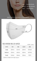 Made in Korea (NEW)Aer PEAK Light fit mask(50pieces)