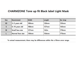 Made in Korea CHARMZONE Tone up fit Black label Light Mask