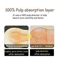 Made in Korea 100% Pure Cotton Organic Pure Cotton Cover Liner Long Panty Liner