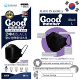 Made in Korea GOOD MANNER KF-94 Black Mask (10PCS)