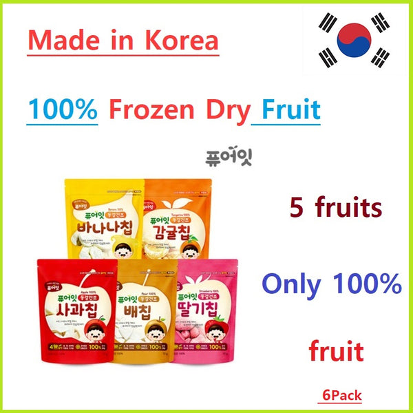 Made in Korea 100% Frozen dried fruit 6 Pack