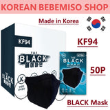 Made in Korea lint-free THE BLACK KF94 Mask(50P)