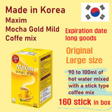 Made in Korea Large Capacity 12g*160cps Korea's No. 1 Brand Maxim Mocha Gold Mild Coffee Mix